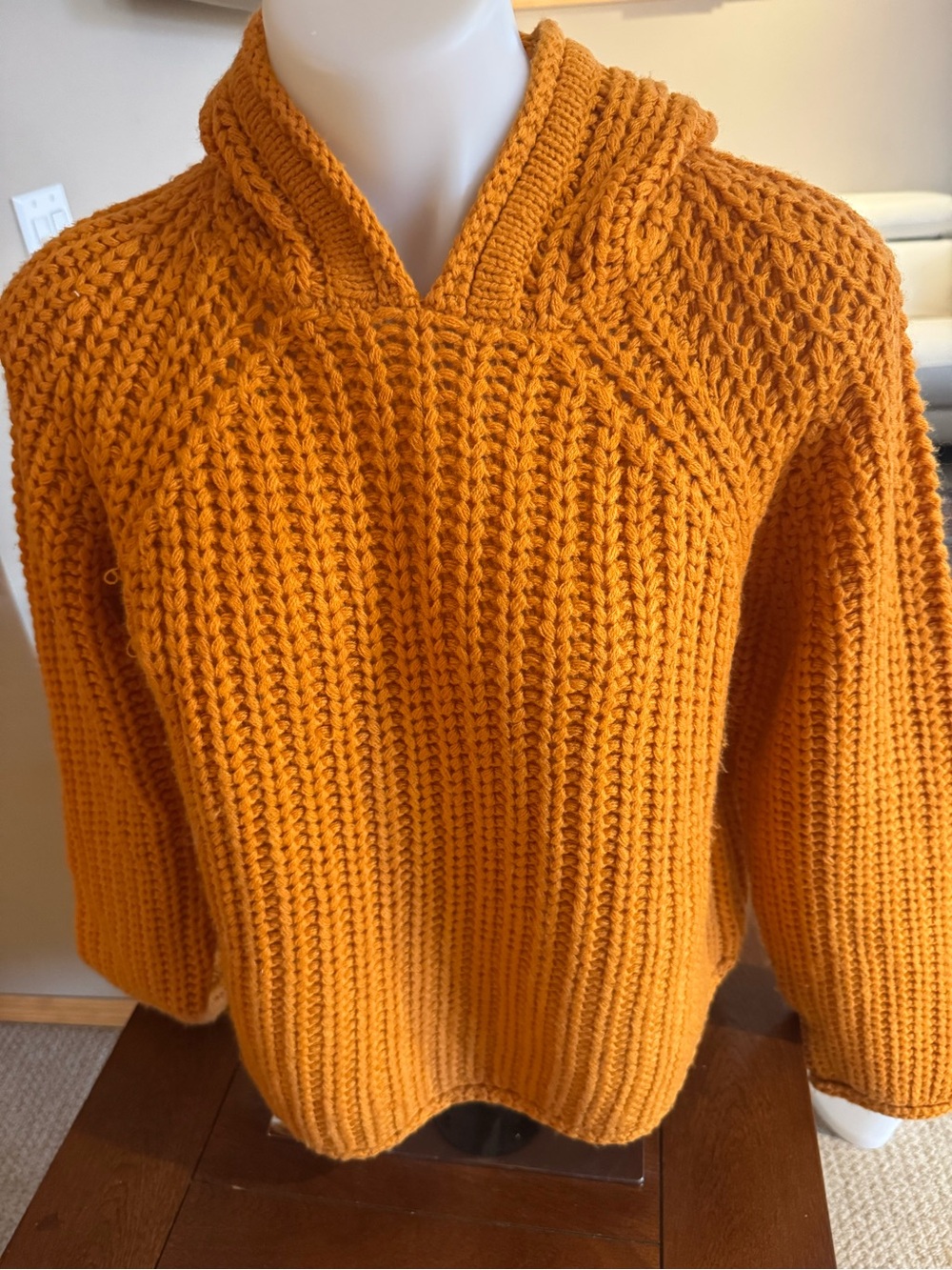 Noisy May Women's Chunky Crewneck Sweater - Orange